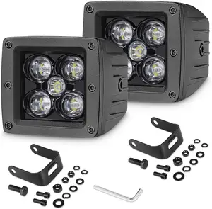 New Wind 50W 3 pollici LED Pod Lights Off Road 3x3 Square Driving Lights Pods LED Work Light per moto Car Truck ATV