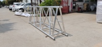Structure de scène triangulaire pliable portable 580x760mm en alliage d'aluminium léger, système d'assemblage rapide pour DJ et expositions