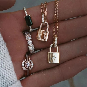 TKJ 2025 Nuovo Design Collana Lunga con Lucchetto in <span class=keywords><strong>Argento</strong></span> Sterling 925 Prezzo al <span class=keywords><strong>Grammo</strong></span> Gioielli in Oro Vero OEM/ODM - Product Image 3