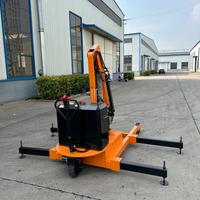 Mini-grue mobile rotative de 2 tonnes, hauteur de levage de 4,6 m, commande piétonne, palan hydraulique à batterie, grue à flèche autopropulsée de petite taille