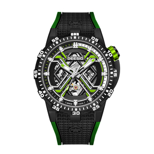 Dessio Men's Luxury <b>Skeleton</b> <b>Automatic</b> Mechanical <b>Watch</b> with Original Movement Custom Logo Wrist Replacement Parts - Product Image 3