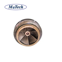 Pompe à vide à anneau d'eau avec roue de guidage résistante à la corrosion marine Matech Industry, en bronze d'aluminium, avec diffuseur en fonte