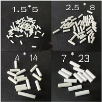 Grains de polissage cylindriques en plastique blanc finement poli, haute fréquence, pour polissage miroir, granulométrie 53-64 HRC
