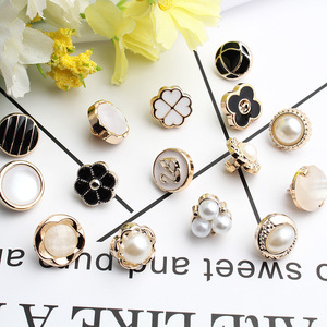 Bán Buôn May Hiện Có Áo Sơ Mi Ngọc Trai Nhựa Polyester Nút Nhựa Cho Phụ Nữ Của Quần Áo - Product Image 4