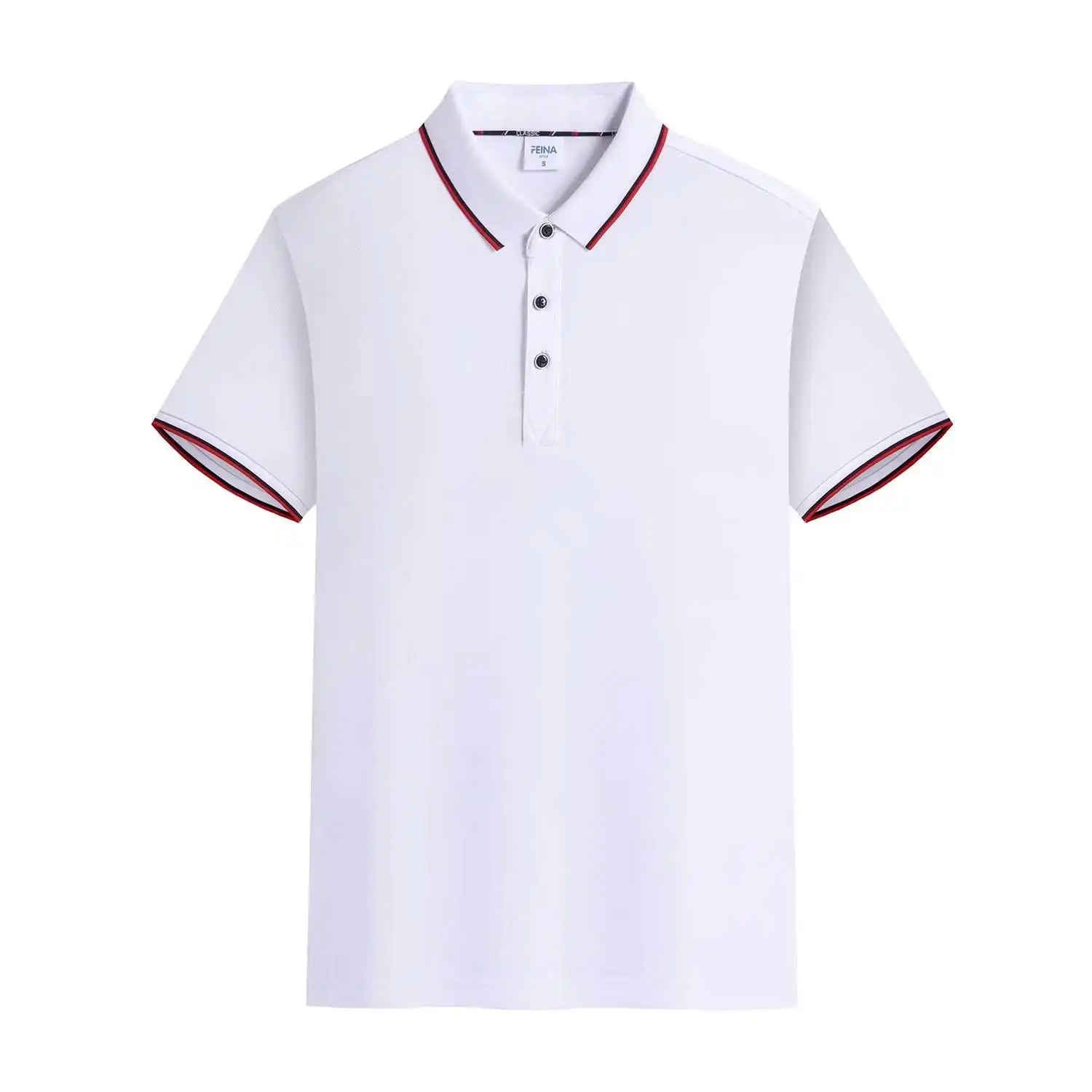 Maglietta da uomo con Logo stampato ricamato su ordinazione all'ingrosso T-Shirt a manica corta 100% cotone poliestere Polo T-Shirt per gli uomini