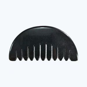 Peine gua sha jade obsidiana para cabeza - Product Image 6