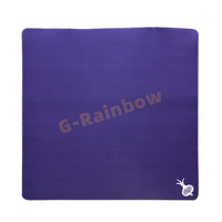 Tapis de Mahjong en Néoprène Violet Brodé de Luxe avec Logo Personnalisé, Tapis de Jeu Portable pour Mahjong, Poker, Cartes, Jeux de Plateau et de Tuiles