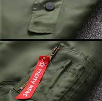 Blouson Bomber MA1 Homme Personnalisé avec Logo d'Usine OEM, Style Décontracté Chic pour Hommes