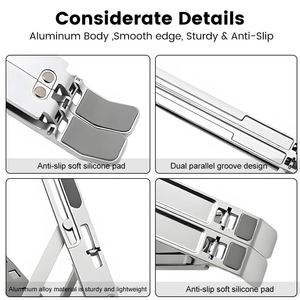 Aluminum <b>Computer</b> PC Riser Laptop Stand, Laptops Elevator Metal Holder Compatible With 10 to 15.6 Inches Notebook <b>Computer</b> - Product Image 3