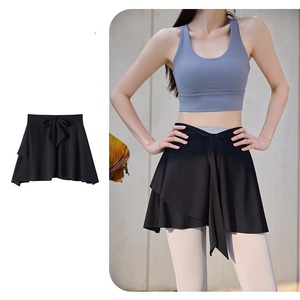 <span class=keywords><strong>Jupe</strong></span> de yoga pour femme à nouer à la taille, respirante, légère, <span class=keywords><strong>cache</strong></span>-cuisse, pour l'entraînement, à porter sur les leggings - Product Image 1