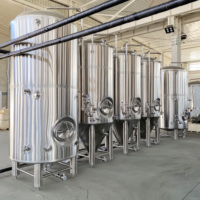 Cuve de Fermentation Conique 800L en Acier Inoxydable 304 de Haute Qualité, Récipient Sous Pression pour Brasserie avec Enveloppe à Cavités pour la Fabrication de Bière