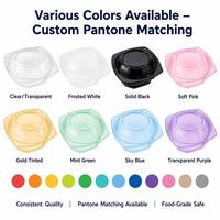 Boîtes d'emballage pour gâteaux en PET transparent jetables SUBANG, procédé de thermoformage, forme personnalisable, épaisseur, impression de logo/design graphique