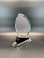 Trophée personnalisé en cristal en forme de goutte d'eau avec gravure laser gratuite – Récompense en cristal en forme de goutte pour événements d'entreprise et reconnaissance des performances