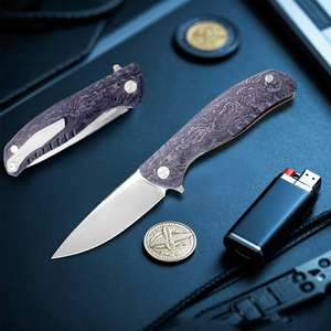Couteau pliant à lame en acier inoxydable, manche G10, bouton de réglage du pouce, couteau de poche de qualité industrielle, EDC - Product Image 2