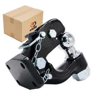 Tow Hitch bóng núi kéo kết hợp Tow móc cái trục móc 2 ''Trailer cái trục móc với Chrome bóng - Product Image 2