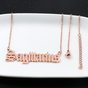 Collana Oroscopo Gioielli Segno Zodiacale Sagittario Collana Personalizzata in Argento Oro Oro Rosa 12 Segni Zodiacali per Regalo di Compleanno - Product Image 4
