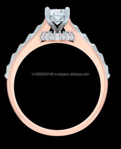 Anillo de Compromiso Solitario de Diamante VVS con Corte Brillante en Plata de Ley Vintage para Mujer, Joyería Fina para Bodas y Regalos - Product Image 3