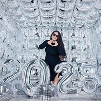 Ballons en aluminium carrés double face pour arche murale de fond de scène pour décorations de fête d'anniversaire, de mariage, de Noël et d'Halloween