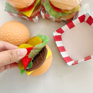 Jouets fantaisie : Jouet Squishy Hamburger, Jouet à presser en forme de sandwich, Jouet anti-stress pour adultes et enfants - Product Image 5