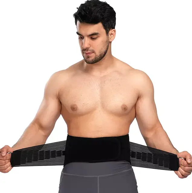 Protector lumbar de espalda baja, soporte de cintura de alta calidad con almohadilla extraíble, fabricante
