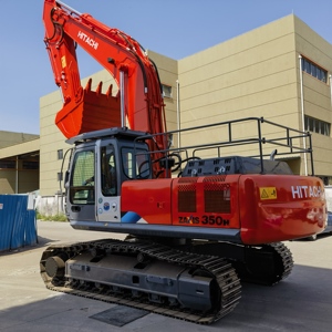 Hitachi ZX350H <b>Tracked</b> Excavator 35 Ton Orange Enclosed Cab Construction Equipment Diesel Powered with Engine Gearbox <b>Pump</b> - Product Image 4