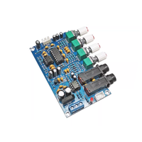Carte d'amplification de microphone K pour le chant, carte frontale d'amplificateur HD 20W, câble audio, carte de réverbération karaoké PT2399, module électronique