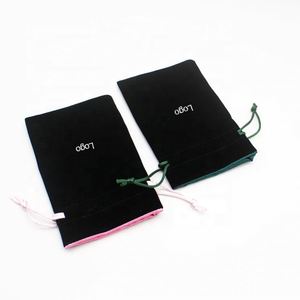 Custom Velvet Jewelry & <b>Makeup</b> Pouch Gift <b>Bag</b> with Satin Lining <b>Drawstring</b> Closure Custom Color & Logo Luxury Promotional Gift - Product Image 5