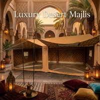 Tente gonflable de luxe de style Majlis arabe pour le camping dans le désert, quatre saisons, imperméable, résistante aux UV, en PVC, maison automatique
