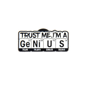 カスタムクリエイティブ英語対話金属バッジダイカスティングテクニック学校IDロゴデザイン胸ピンギフト - Product Image 4