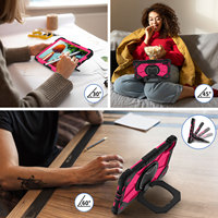 Étui robuste pour tablette Xiaomi Redmi Pad 2 11 pouces 2025, avec support rotatif à 360 degrés en silicone