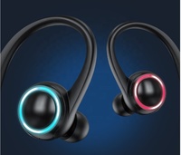 Earphone Nirkabel Handsfree Grosir Cina untuk 5.2 Earhook dengan Indikator LED Chipset JL Tahan Air IPX4 untuk Pengemudi Bisnis