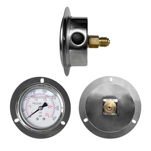 837-1 यू ट्यूब मैनोमीटर दबाव गेज स्टेनलेस स्टील के सामने फ्लैंज - Product Image 6