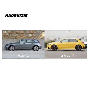 Estiramiento facial de coche para <span class=keywords><strong>mercedes</strong></span>-benz Clase A W177 Hatchback Upgrade <span class=keywords><strong>A45</strong></span> <span class=keywords><strong>S</strong></span> AMG Kit de modificación de parachoques - Product Image 3