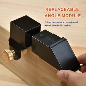 9 in1 Holz bearbeitungs werkzeuge für Tischler Kupfer Schwalben schwanz marker <span class=keywords><strong>Hand</strong></span> geschnittene Holz verbindungen Messgerät Schwalben schwanz führung - Product Image 4