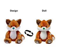 Fabricant de peluches personnalisées : Peluche renard 10cm 20cm, jouet en peluche, poupée en peluche, conception personnalisée