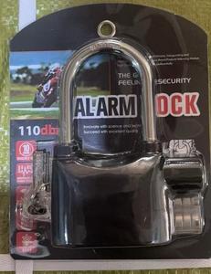 Kunci Sepeda Portabel Ringan dengan <span class=keywords><strong>Alarm</strong></span>, Rantai Gembok Motor Kompak, Kunci Paduan Aluminium Tahan Lama untuk Pesepeda - Product Image 1