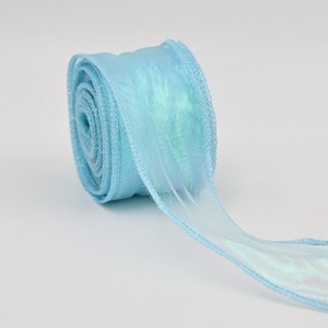 Wide Sheer Organza <b>Ribbon</b> Elegant Bridal Wrap For Wedding Ceremony Backdrop Decoration - Product Image 1