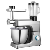 Meilleur batteur sur socle électrique 6 vitesses en acier inoxydable 1400W 6,5L grande capacité conception à tête inclinable utilisation sur socle/table