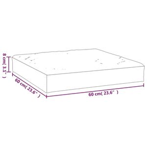 VidaXL W2B cuscino Pallet antracite Oxford tessuto 23.6X23.6X2.4 spessore 250gsm antistatico stampato EN rivestimento auto - Product Image 6