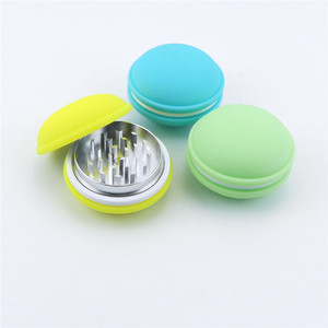 Custom 2 Layer Design Manual <b>Herb</b> <b>Grinder</b> Candy-color 60mm macaron <b>grinder</b> Smoking Accessories Aluminum Alloy Tobacco Crusher - Product Image 1