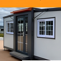 Maison modulaire personnalisable en conteneur, structure en acier préfabriquée, toit plat, toit à pignon, toit incliné pour usage résidentiel