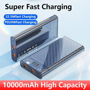 Venta al por mayor PESTON nuevo banco de energía carga rápida 10000mAh transparente MI28 doble puerto 25W Pd plástico CE - Product Image 6