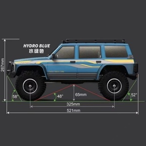 Gran Oferta Coche de Carreras RC YK 4107 a Escala 1/10 de 4 Canales con Arranque Remoto, Giro en U, Escalada, Chasis LCG Metálico y Cable USB - Control Fácil para Expertos - Product Image 4