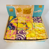 Jouet anti-stress réaliste en forme de bloc de fromage, de lait ou de laitier, style assorti, pour soulager l'anxiété