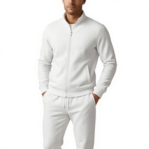 Conjunto Deportivo para Hombre, Chaqueta Deportiva Negra con Cierre Completo y Pantalones Jogger, Ropa Deportiva Informal Premium, Traje Deportivo Atlético, Cómodo y Ajustado - Product Image 2