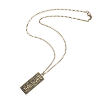 Collar con colgante con logotipo de Death Note, joyería de Cosplay para regalo