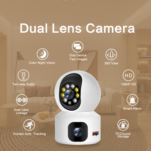 Anspo 2MP Cámara wifi para el Hogar Inteligente Monitor de vigilancia de doble lente Audio bidireccional CCTV cámara inalámbrica <span class=keywords><strong>Icsee</strong></span> Software <span class=keywords><strong>PTZ</strong></span> - Product Image 5