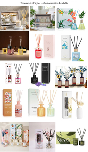 Huisdecoratie Aromatherapie Cadeauset Benodigdheden Hotel luchtverfrisser 150ml Geurende set met rieten stokjes & gedroogde bloemen - Product Image 5