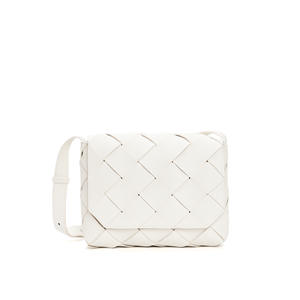 2024 nuevo bolso tejido de cuero genuino Casual moda lichi grano cuero de vaca bolso de hombro para mujer bandolera - Product Image 3