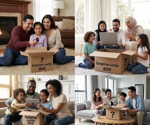 กล่องสุ่ม COSMOVA Surprise Lucy Box ของเล่นอิเล็กทรอนิกส์สุดฮิตประจำปี 2026 มากกว่า 500 รายการ คละแบบสุ่ม <span class=keywords><strong>1</strong></span>-3 ชิ้น นาฬิกาอัจฉริยะ หูฟัง โดรน เกมส์ จัดส่งรวดเร็ว - Product Image 3